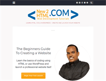 Tablet Screenshot of new2html.com